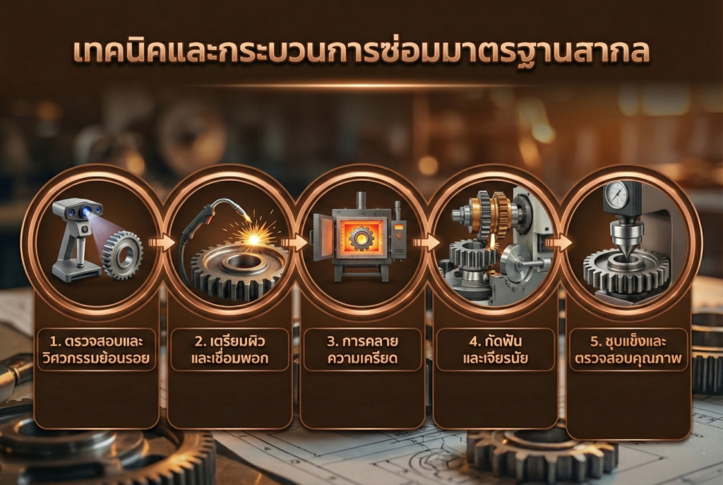 เทคนิคและกระบวนการซ่อมมาตรฐานสากล